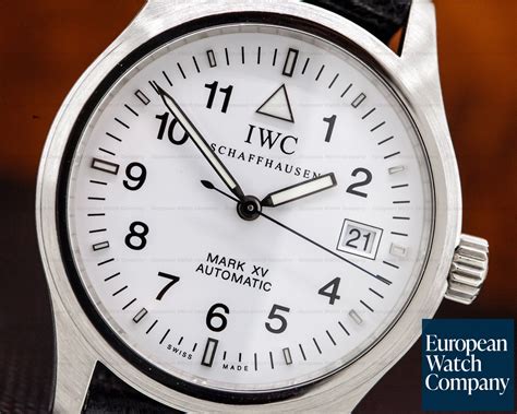 iwc white dial strap